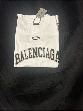 White balenciaga long sleeve